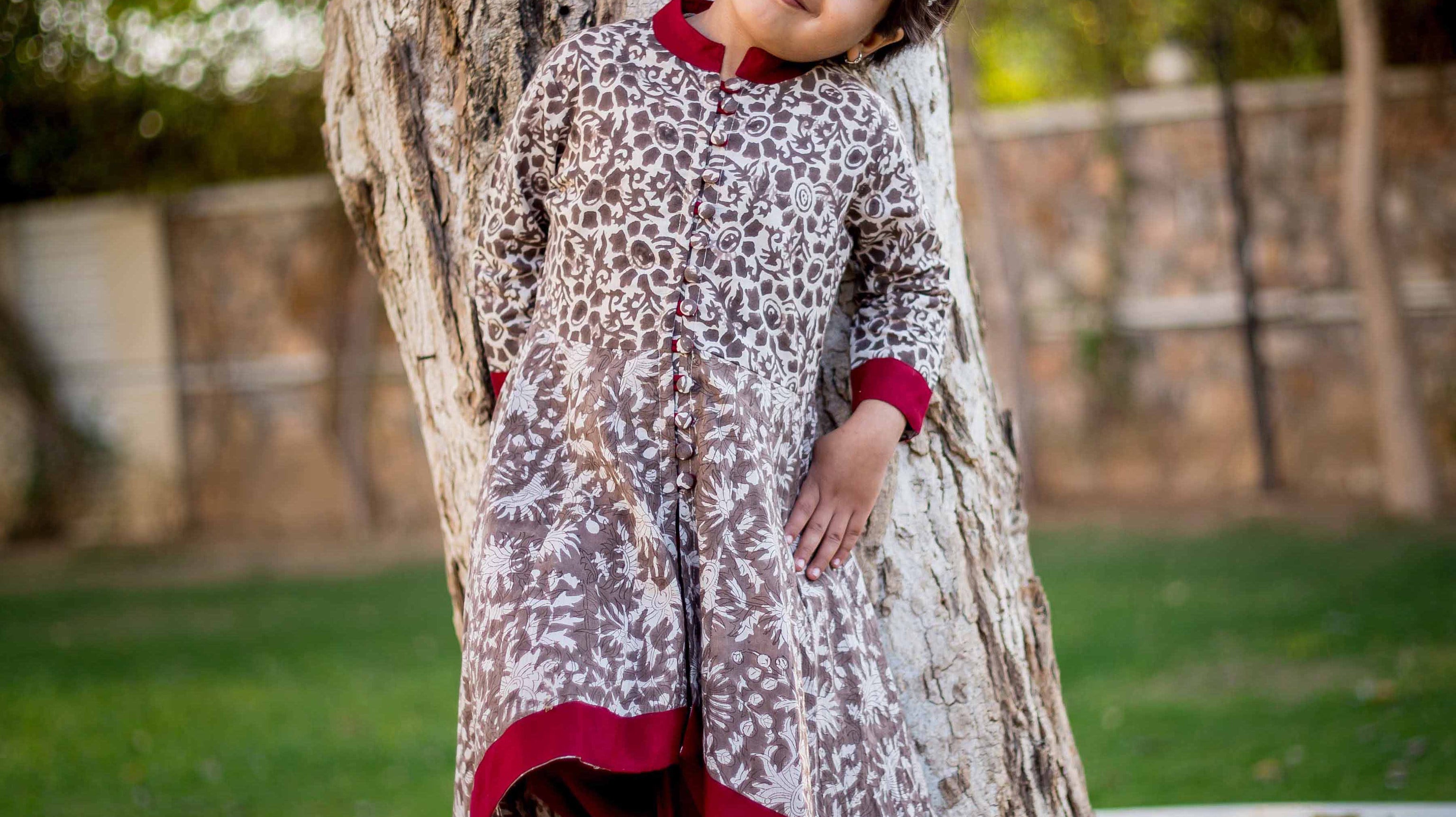 indo western dress for baby girl