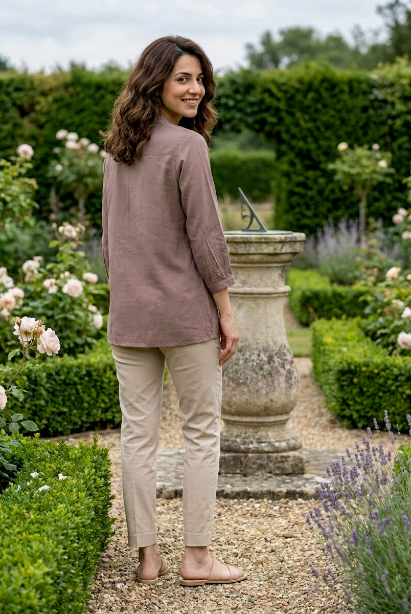 Dusty Mauve Modal Top — view 4