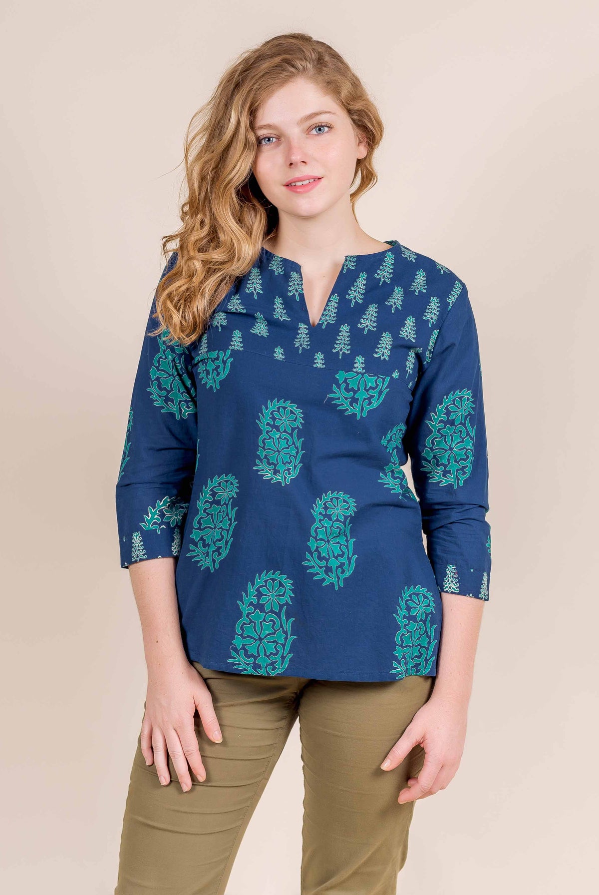 block printed tops online
