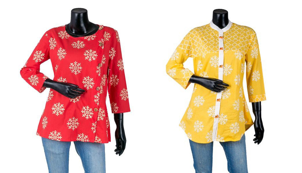 designer ethnic top