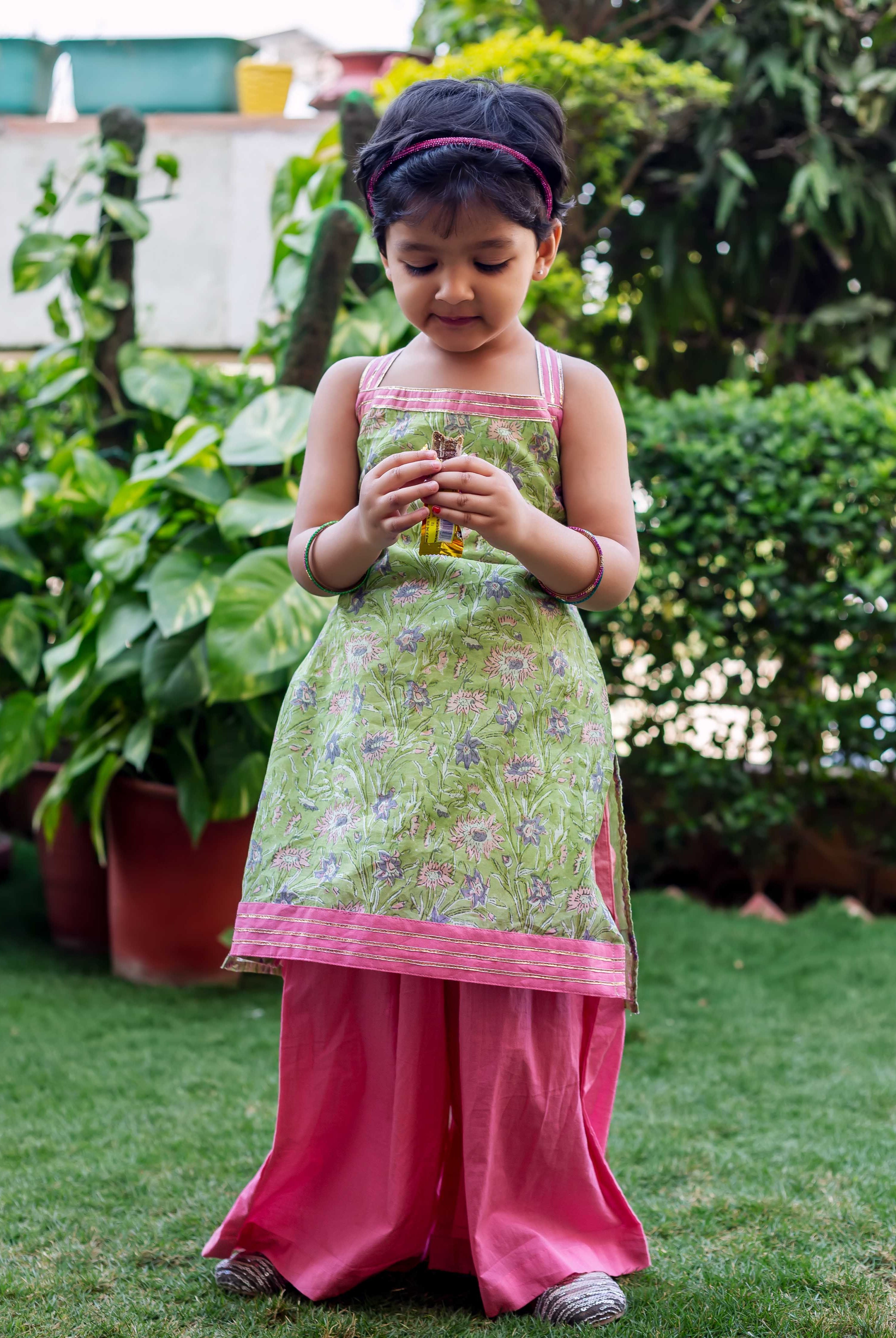 indian traditional dress Featuring - Magenta Pleated Gown Transform your style with a stunning purple and gold silk knee COTTON HTHRANG Partywear Long Gown