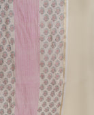 Mauve Embroidered Silk Chanderi Kurta Set with Pants & Block Print Dupatta — detail