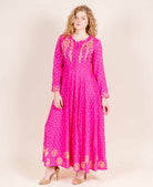 Full Sleeves Long Designer Block Printed Dresses online shopping